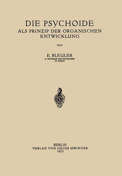 Produktbild: Die Psychoide