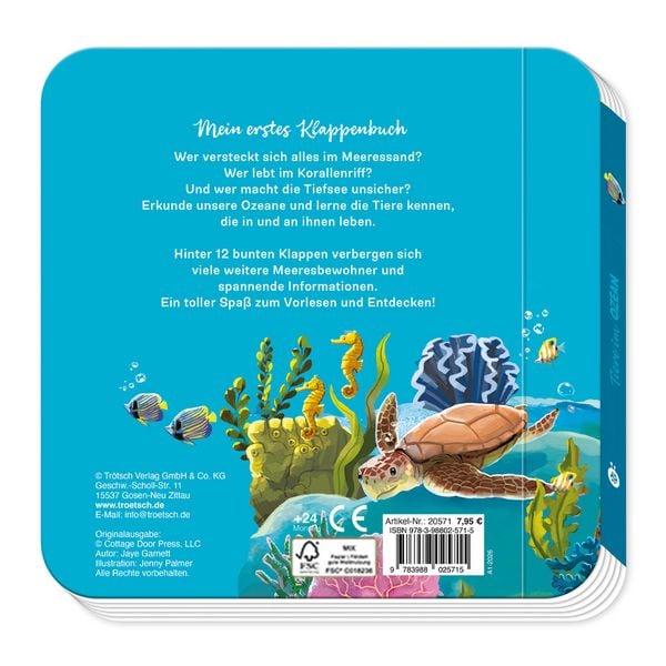 Produktbild: TR&Ouml;TSCH - Pappenbuch mit Klappen Mein erstes Klappenbuch Tiere im Ozean