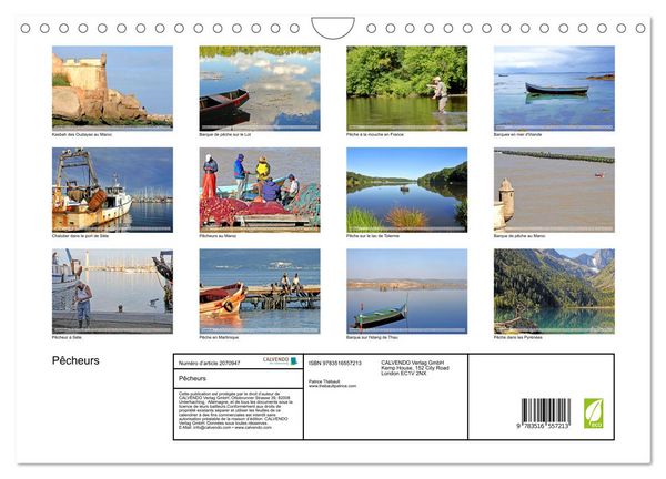 Produktbild: P&ecirc;cheurs (Calendrier mural 2026 DIN A4 vertical), CALVENDO calendrier mensuel
