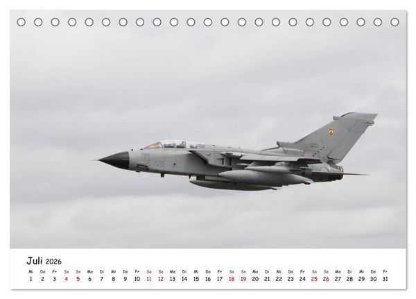 Produktbild: Milit&auml;rjets Panavia Tornado (Tischkalender 2026 DIN A5 quer), CALVENDO Monatskalender