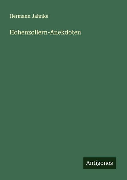 Produktbild: Hohenzollern-Anekdoten