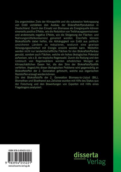 Produktbild: Potenzialanalyse von Biokraftstoffen der 2. Generation: Status Quo und Trends: Empirie geleitete Untersuchung