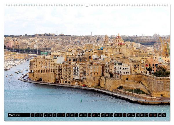 Produktbild: Malta - Juwel im Mittelmeer (hochwertiger Premium Wandkalender 2026 DIN A2 quer), Kunstdruck in Hochglanz
