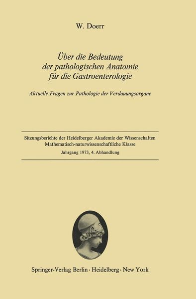 Produktbild: &Uuml;ber die Bedeutung der pathologischen Anatomie f&uuml;r die Gastroenterologie