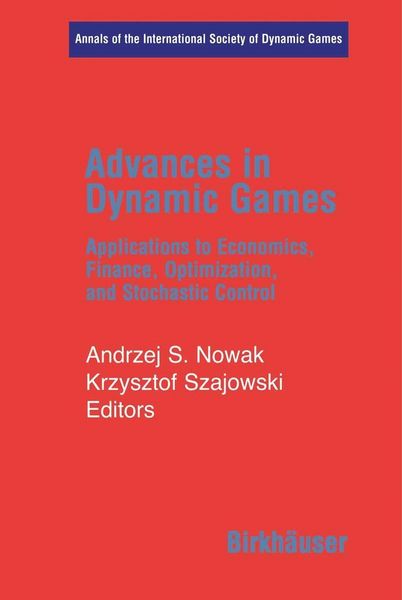 Produktbild: Advances in Dynamic Games