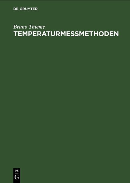 Produktbild: Temperaturmessmethoden