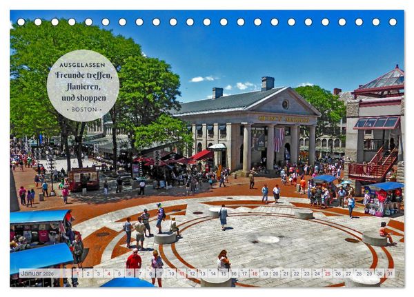 Produktbild: Neuengland USA Kalender 2026 (Tischkalender 2026 DIN A5 quer), CALVENDO Monatskalender