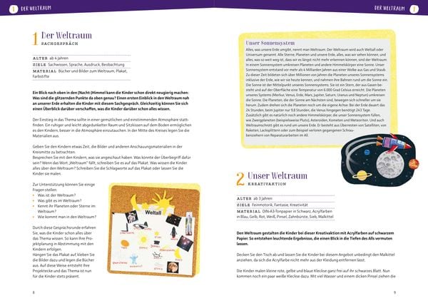 Produktbild: Projektreihe Kindergarten - Der Weltraum