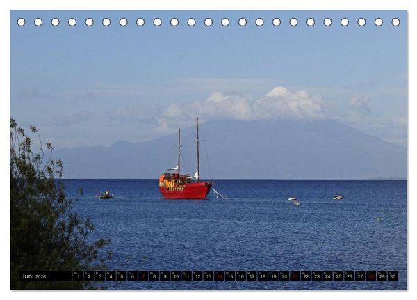 Produktbild: Tanz auf dem Vulkan - Osorno (Chile) (Tischkalender 2026 DIN A5 quer), CALVENDO Monatskalender