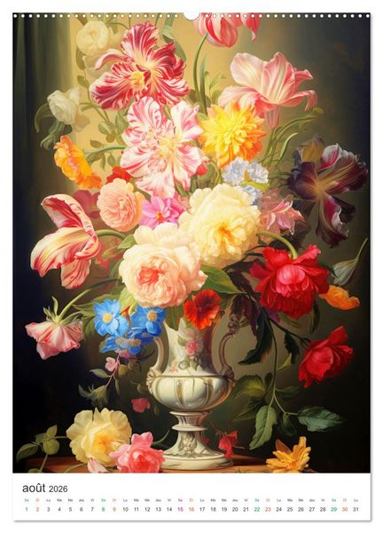Produktbild: Vases en fleur (Calendrier mural 2026 DIN A2 horizontal) calendrier de bureau