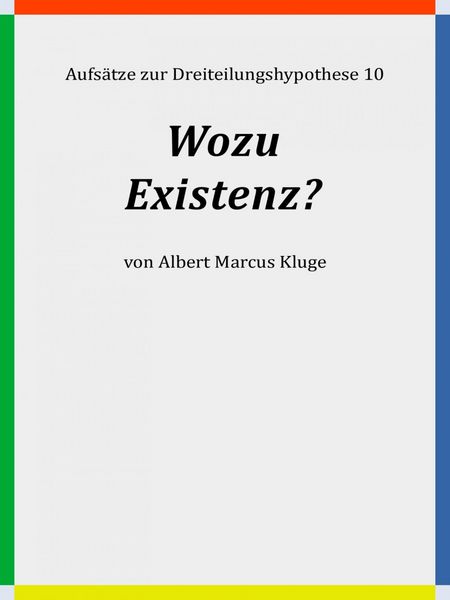 Produktbild: Wozu Existenz?
