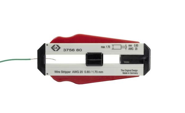 Produktbild: C.K T3756 80 Drahtabisolierer Geeignet f&uuml;r PVC-Dr&auml;hte, PTFE-Dr&auml;hte 0.80mm (max)