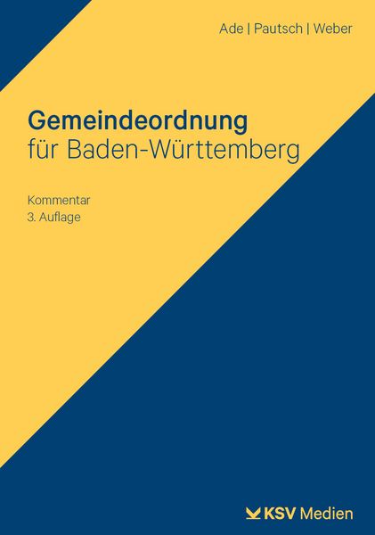 Produktbild: Gemeindeordnung f&uuml;r Baden-W&uuml;rttemberg