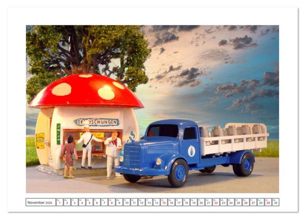 Produktbild: Architektur in Miniatur (hochwertiger Premium Wandkalender 2026 DIN A2 quer), Kunstdruck in Hochglanz