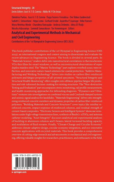 Produktbild: Analytical and Experimental Methods in Mechanical and Civil Engineering