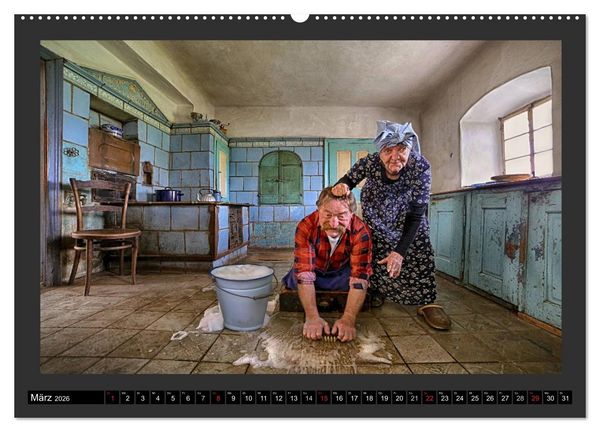 Produktbild: GSCHEIT BLED - Humorfotografie (hochwertiger Premium Wandkalender 2026 DIN A2 quer), Kunstdruck in Hochglanz
