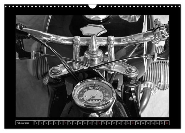 Produktbild: BMW R69S in schwarzweiss (Wandkalender 2027 DIN A3 quer), CALVENDO Monatskalender