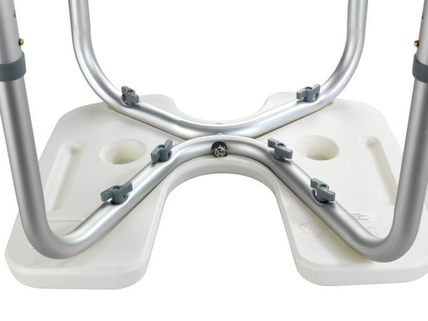 Produktbild: Hygienehocker Mod. Secura, höhenverstellbar, 120 kg Tragkraft