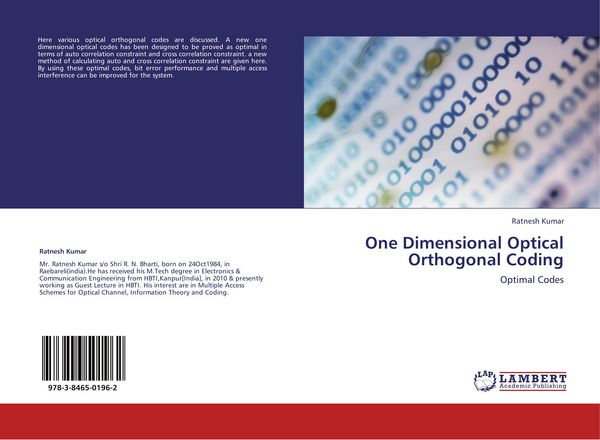 Produktbild: One Dimensional Optical Orthogonal Coding
