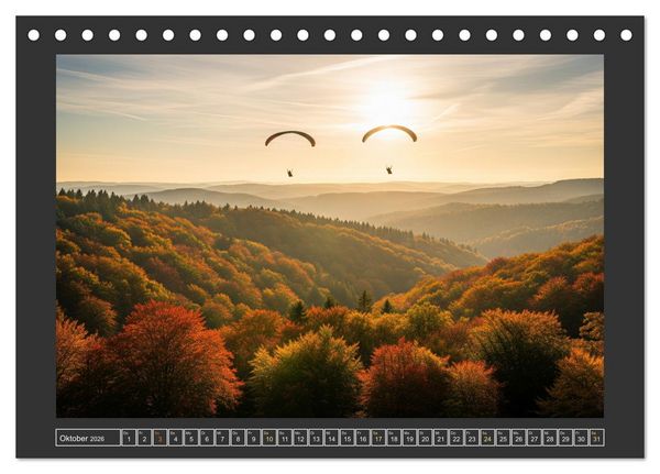 Produktbild: Aktives Sauerland (Tischkalender 2026 DIN A5 quer), CALVENDO Monatskalender
