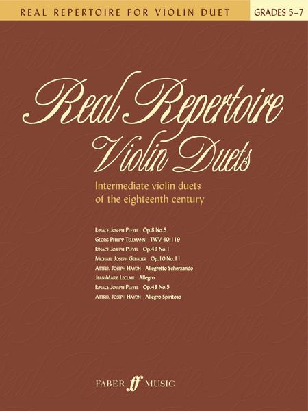 Produktbild: Cohen, M: Real Repertoire for Violin Duets