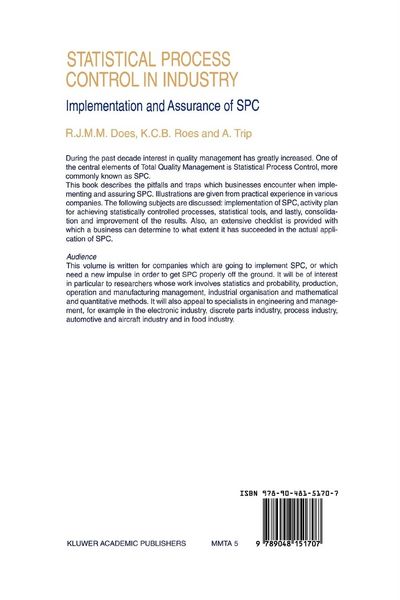 Produktbild: Statistical Process Control in Industry