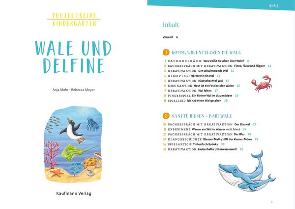 Projektreihe Kindergarten - Wale und Delfine