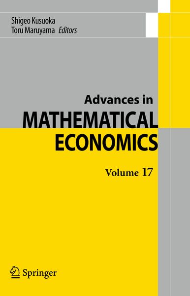 Produktbild: Advances in Mathematical Economics Volume 17