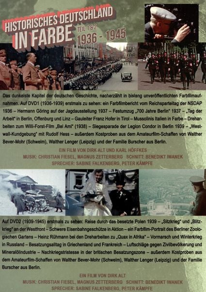 Historisches Deutschland in Farbe 1936-1945 [2 DVDs]