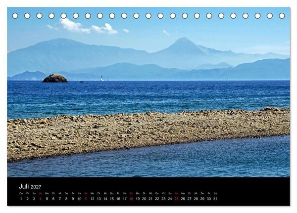Produktbild: T&uuml;rkische Riviera - Entlang der lykischen K&uuml;ste (Tischkalender 2027 DIN A5 quer), CALVENDO Monatskalender