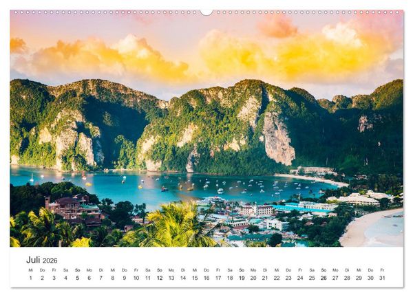 Produktbild: Thailand - Das Land des L&auml;chelns. (Wandkalender 2026 DIN A2 quer), CALVENDO Monatskalender