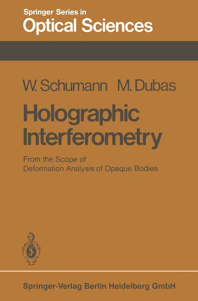 Produktbild: Holographic Interferometry
