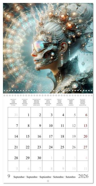 Produktbild: Cyborg Beauties (Wall Calendar 2026 12 &times; 12 Inch) CALVENDO 12 Month Wall Calendar