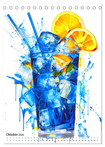 Produktbild: Abstrakte Cocktail-Palette! (Tischkalender 2026 DIN A5 hoch), CALVENDO Monatskalender