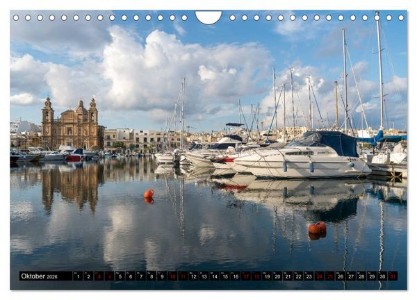 Produktbild: Valletta - Malta (Wandkalender 2026 DIN A4 quer), CALVENDO Monatskalender