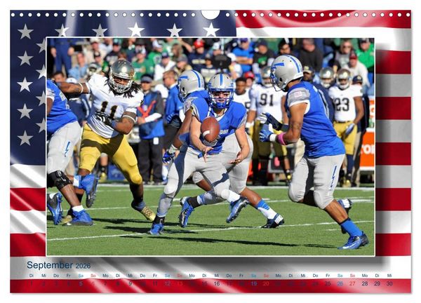 Produktbild: American Football - Kickoff (Wandkalender 2026 DIN A3 quer), CALVENDO Monatskalender