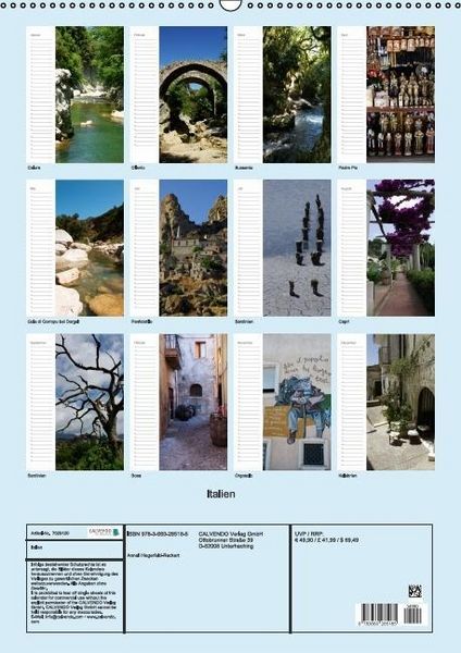 Produktbild: Italien (Wandkalender immerw&auml;hrend DIN A2 hoch)