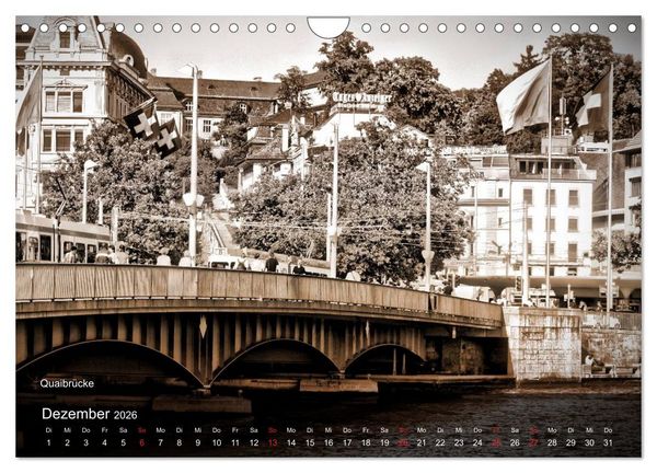 Produktbild: Gutes altes Z&uuml;rich (Wandkalender 2026 DIN A4 quer), CALVENDO Monatskalender