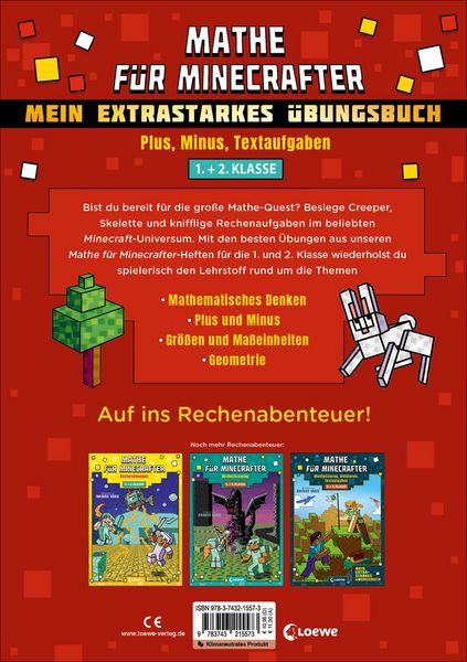 Produktbild: Mathe f&uuml;r Minecrafter - Mein extrastarkes &Uuml;bungsbuch