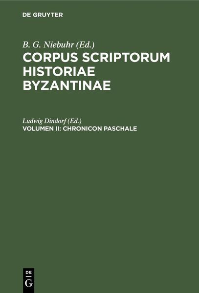 Produktbild: Corpus scriptorum historiae Byzantinae. Chronicon Paschale. Volumen II