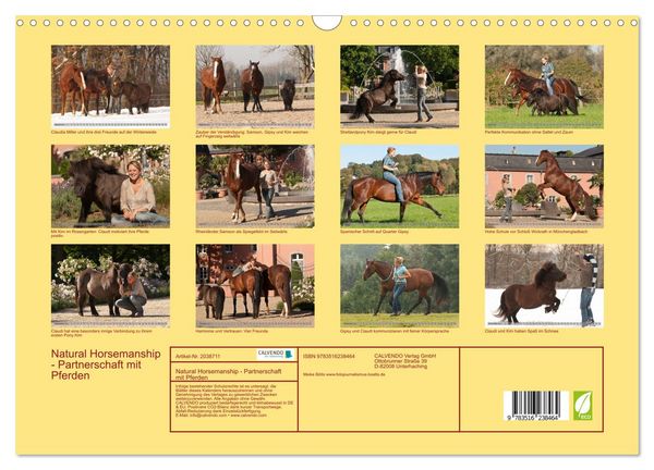 Produktbild: Natural Horsemanship - Partnerschaft mit Pferden (Wandkalender 2026 DIN A3 quer), CALVENDO Monatskalender
