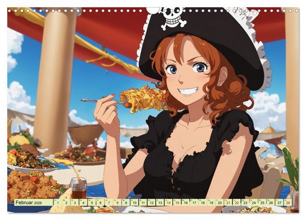 Produktbild: Anime Piraten - Waifu Edition (Wandkalender 2026 DIN A3 quer), CALVENDO Monatskalender