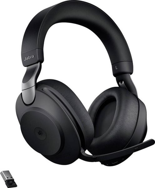 Produktbild: Jabra Evolve2 85 MS Over Ear Headset Bluetooth&reg;, kabelgebunden Stereo Schwarz Mikrofon-Rauschunterdr&uuml;ckung Lautst&auml;rkeregelung