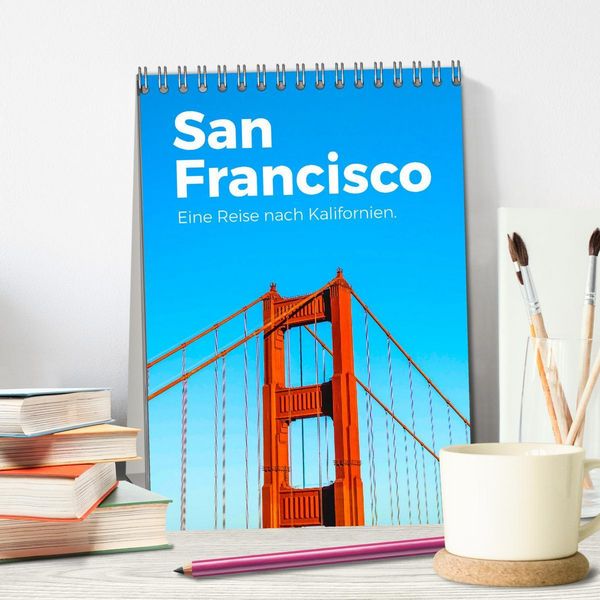 Produktbild: San Francisco - Eine Reise nach Kalifornien. (Tischkalender 2026 DIN A5 hoch), CALVENDO Monatskalender