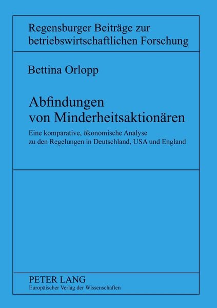 Produktbild: Abfindungen von Minderheitsaktion&auml;ren