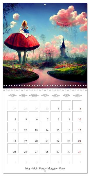 Produktbild: Alice's magic road (Wall Calendar 2026 12 &times; 12 Inch) CALVENDO 12 Month Wall Calendar