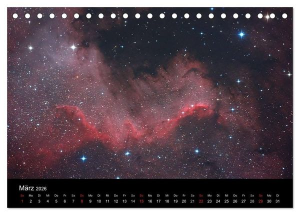 Produktbild: Die Galaxie im Garten (Tischkalender 2026 DIN A5 quer), CALVENDO Monatskalender