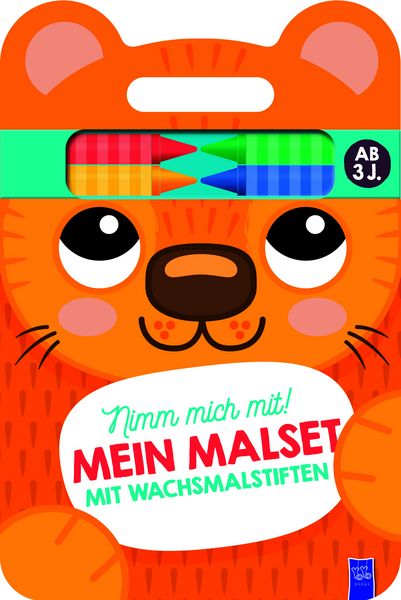 Nimm mich mit: Mein Malset mit Wachsmalstiften 3+ (Cover Katze), Paperback von , YoYo Books, 978-94-6524-140-1