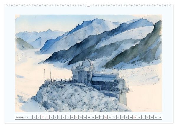 Produktbild: Traumreise durch die Schweiz (hochwertiger Premium Wandkalender 2026 DIN A2 quer), Kunstdruck in Hochglanz