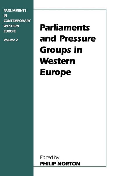 Produktbild: Parliaments and Pressure Groups in Western Europe